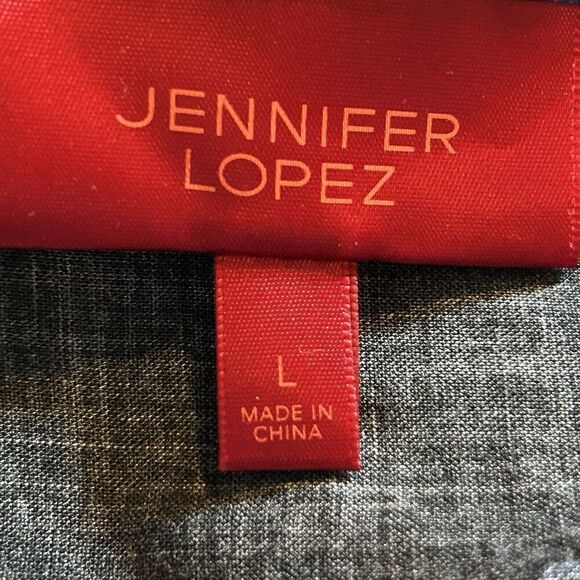 Jennifer Lopez Women Knot-Front Floral Button Down Shirt Size Large - Picture 3 of 5